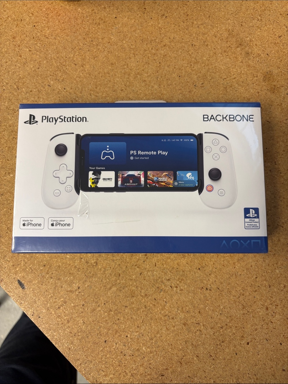 PlayStation Backbone Mobile Gaming Controller - White- sealed